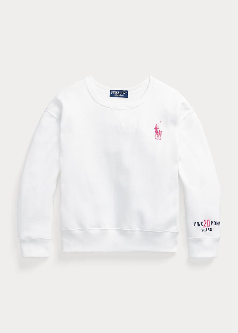 Sudadera Ralph Lauren Niña 7-14 Años Pink Pony Fleece Chile Blancas TBYPZ-0743